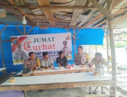 Jum’at Curhat Kamtibmas :  Polsek Siantar Marihat Sosialisasi layanan 110 Kepada Masyarakat 