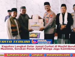 Kapolres Langkat Gelar Jumat Curhat di Masjid Nurul Muslimin, Serukan Peran Aktif Warga Jaga Kamtibmas