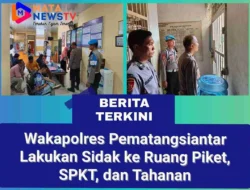 Wakapolres Pematang Siantar Lakukan Sidak ke Ruang Piket, SPKT, dan Tahanan