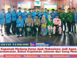 Kapolsek Medang Deras Ajak Mahasiswa Jadi Agen Perdamaian, Bahas Kejahatan Jalanan dan Geng Motor