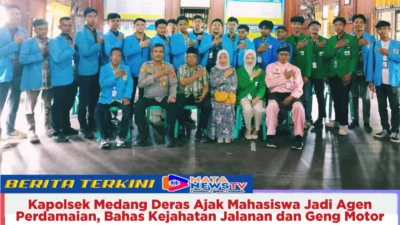 Kapolsek Medang Deras Ajak Mahasiswa Jadi Agen Perdamaian, Bahas Kejahatan Jalanan dan Geng Motor