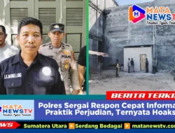 Polres Sergai Respon Cepat Informasi Praktik Perjudian, Ternyata Hoaks