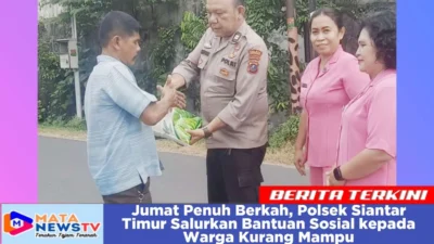 Jumat Penuh Berkah, Polsek Siantar Timur Salurkan Bantuan Sosial kepada Warga Kurang Mampu