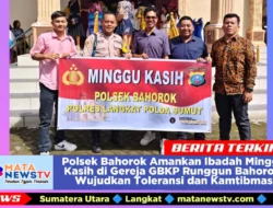 Polsek Bahorok Amankan Ibadah Minggu Kasih di Gereja GBKP Runggun Bahorok, Wujudkan Toleransi dan Kamtibmas