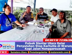 Polsek Siantar Utara Gelar Penyuluhan Stop Karhutla di Warung Kopi Jalan Nanggarsuasah