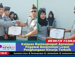 Kalapas Rantauprapat Apresiasi Pegawai Berprestasi Lewat Penghargaan Kinerja Terbaik