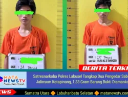 Satresnarkoba Polres Labusel Tangkap Dua Pengedar Sabu di Jalinsum Kotapinang, 1,33 Gram Barang Bukti Diamankan