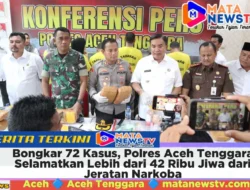 Polres Aceh Tenggara bongkar 72 kasus narkoba, amankan 139 tersangka, dan selamatkan lebih dari 42 ribu jiwa dari bahaya narkotika.