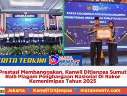 Prestasi Membanggakan, Kanwil Ditjenpas Sumut Raih Piagam Penghargaan Nasional Di Rakor Kemenimipas Tahun 2025
