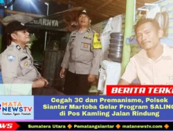 Cegah 3C dan Premanisme, Polsek Siantar Martoba Gelar Program SALING di Pos Kamling Jalan Rindung