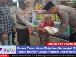 Polsek Tanah Jawa Wujudkan Semangat “Polri untuk Rakyat” Lewat Program Jumat Berkah
