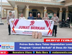 Polres Batu Bara Tebar Kepedulian Lewat Program “Jumat Berkah” di Desa Air Itam
