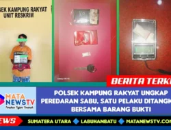 Polsek Kampung Rakyat Ungkap Peredaran Sabu, Satu Pelaku Ditangkap Bersama Barang Bukti