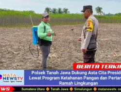 Polsek Tanah Jawa Dukung Asta Cita Presiden Lewat Program Ketahanan Pangan dan Pertanian Ramah Lingkungan