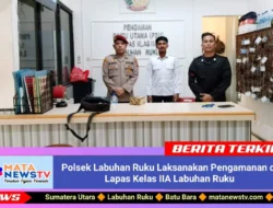 Polsek Labuhan Ruku Laksanakan Pengamanan di Lapas Kelas IIA Labuhan Ruku