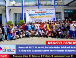 Semarak HUT RI ke-80, Pelindo Gelar Edukasi Safety Riding dan Layanan Servis Motor Gratis di Belawan