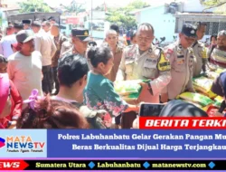 Polres Labuhanbatu Gelar Gerakan Pangan Murah, Beras Berkualitas Dijual Harga Terjangkau