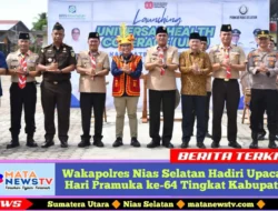 Wakapolres Nias Selatan Hadiri Upacara Hari Pramuka ke-64 Tingkat Kabupaten