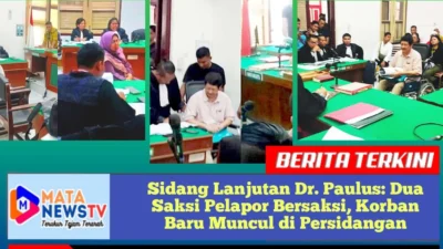 Sidang Lanjutan Dr. Paulus: Dua Saksi Pelapor Bersaksi, Korban Baru Muncul di Persidangan