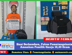 Saat Berkendara, Polres Pematangsiantar Amankan Pemilik Ganja 16,49 Gram