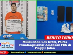 Miliki Sabu 1,56 Gram, Polres Pematangsiantar Amankan FCS di Pinggir Jalan