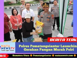 Polres Pematangsiantar Launching Gerakan Pangan Murah Polri