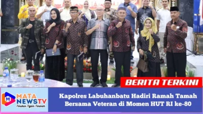Kapolres Labuhanbatu Hadiri Ramah Tamah Bersama Veteran di Momen HUT RI ke-80