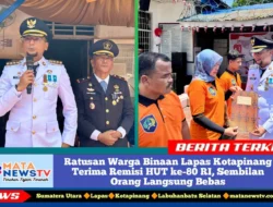 Ratusan Warga Binaan Lapas Kotapinang Terima Remisi HUT ke-80 RI, Sembilan Orang Langsung Bebas