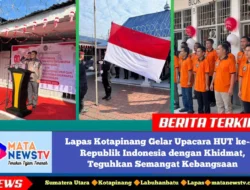 Lapas Kotapinang Gelar Upacara HUT ke-80 Republik Indonesia dengan Khidmat, Teguhkan Semangat Kebangsaan