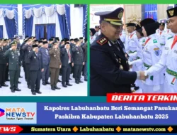 Kapolres Labuhanbatu Beri Semangat Pasukan Paskibra Kabupaten Labuhanbatu 2025