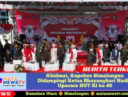 Khidmat, Kapolres Simalungun Didampingi Ketua Bhayangkari Hadiri Upacara HUT RI ke-80
