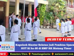 Kapolsek Siantar Selatan Jadi Pembina Upacara HUT RI ke-80 di SMP RK Bintang Timur