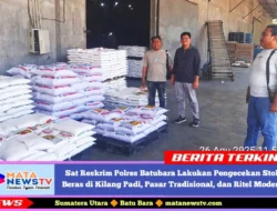 Sat Reskrim Polres Batubara Lakukan Pengecekan Stok Beras di Kilang Padi, Pasar Tradisional, dan Ritel Modern