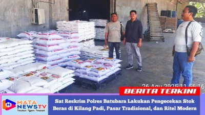 Sat Reskrim Polres Batubara Lakukan Pengecekan Stok Beras di Kilang Padi, Pasar Tradisional, dan Ritel Modern