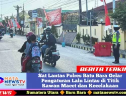 Sat Lantas Polres Batu Bara Gelar Pengaturan Lalu Lintas di Titik Rawan Macet dan Kecelakaan