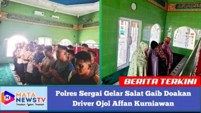 Polres Sergai Gelar Salat Gaib Doakan Driver Ojol Affan Kurniawan