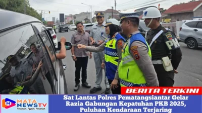 Sat Lantas Polres Pematangsiantar Gelar Razia Gabungan Kepatuhan PKB 2025, Puluhan Kendaraan Terjaring