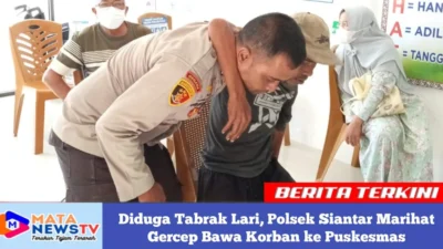 Diduga Tabrak Lari, Polsek Siantar Marihat Gercep Bawa Korban ke Puskesmas