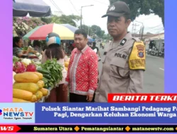 Polsek Siantar Marihat Sambangi Pedagang Pasar Pagi, Dengarkan Keluhan Ekonomi Warga