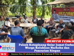 Polsek Kotapinang Gelar Jumat Curhat, Warga Keluhkan Narkoba dan Pencurian Ringan
