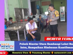 Polsek Siantar Utara Sambangi Loket Bus Intra, Sampaikan Himbauan Kamtibmas