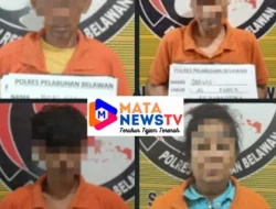 Sat Narkoba Polres Pelabuhan Belawan Grebek Sarang Narkoba, 3 (tiga) Pengedar dan 1 (satu) Pengguna Ditangkap.