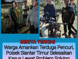 Warga Amankan Terduga Pencuri, Polsek Siantar Timur Selesaikan Kasus Lewat Problem Solving