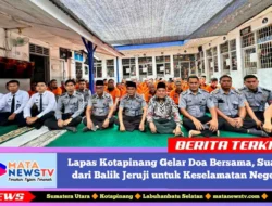 Lapas Kotapinang Gelar Doa Bersama, Suara dari Balik Jeruji untuk Keselamatan Negeri