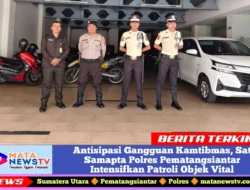 Antisipasi Gangguan Kamtibmas, Sat Samapta Polres Pematangsiantar Intensifkan Patroli Objek Vital,