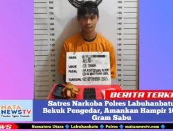Satres Narkoba Polres Labuhanbatu Bekuk Pengedar, Amankan Hampir 100 Gram Sabu
