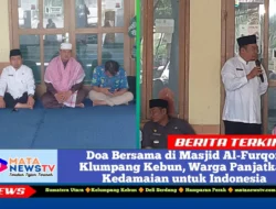 Doa Bersama di Masjid Al-Furqon Klumpang Kebun, Warga Panjatkan Kedamaian untuk Indonesia