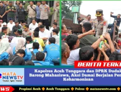 Kapolres Aceh Tenggara dan DPRK Duduk Bareng Mahasiswa, Aksi Damai Berjalan Penuh Keharmonisan