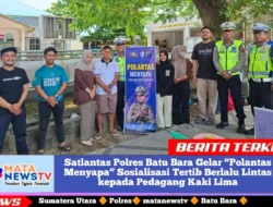 Satlantas Polres Batu Bara Gelar “Polantas Menyapa” Sosialisasi Tertib Berlalu Lintas kepada Pedagang Kaki Lima