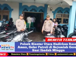 Polsek Siantar Utara Hadirkan Rasa Aman, Gelar Patroli di Sejumlah Gereja Saat Ibadah Minggu